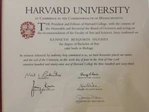Dr. Kenneth Hughes Harvard University Bachelor's Degree